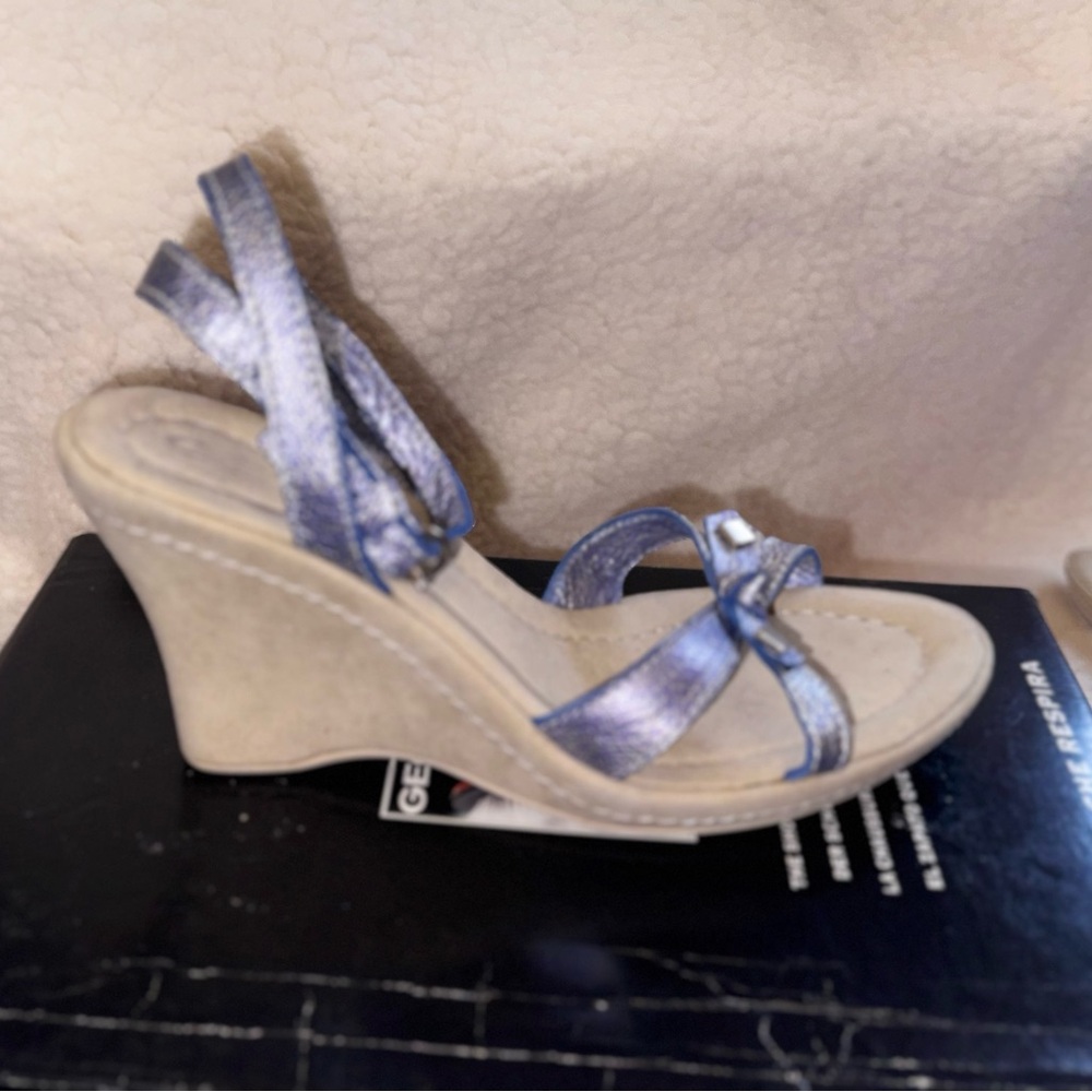 Geox Sparkly Metallic wedge Sandals